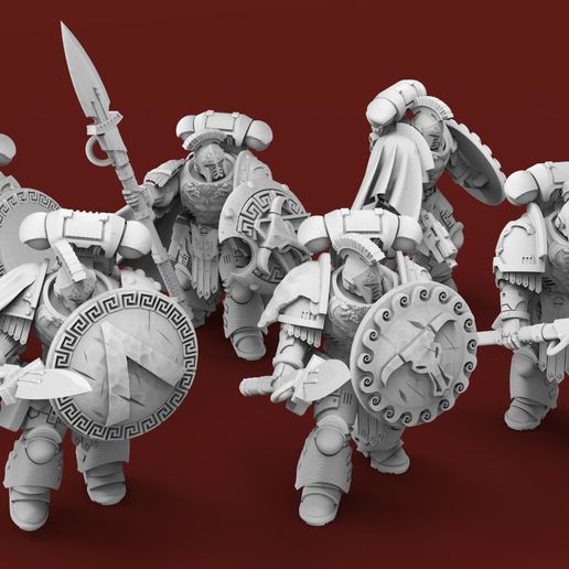 Minoan Spearmen 3D model