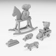 showcase_2.jpg Toys pack - Teddy bears and wooden toys in 1/35 scale