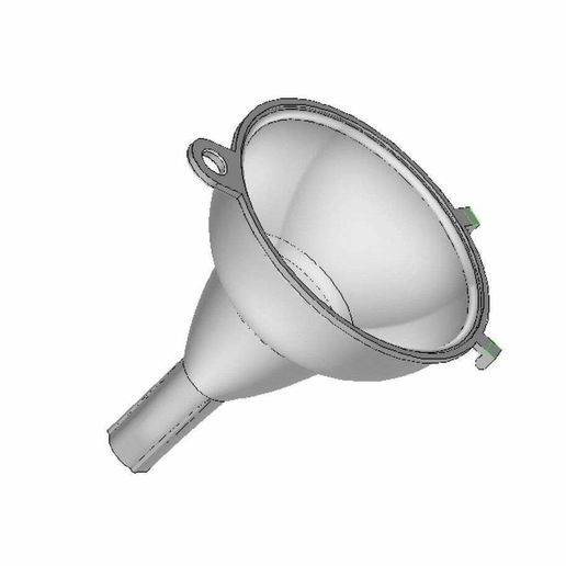 Download free STL file 9cm Wide Mouth Funnel • Model to 3D print ・ Cults