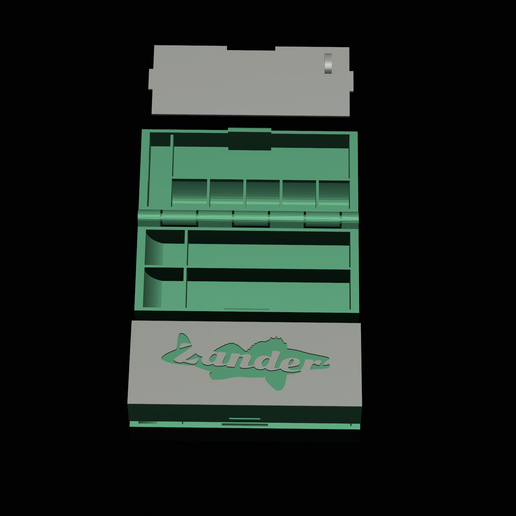 📦 zander box for fishing tools / print in place・Free STL File for ・Cults