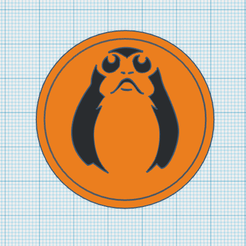 porg-magnet.png Файл STL Магнит "Звездные войны" Porg・Шаблон для 3D-печати для загрузки