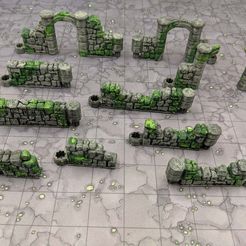 2019-05-29_01.01.32.jpg Free STL file DungeonSticks: Starlink - Ruined Stone・Object to download and to 3D print