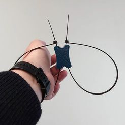001.jpg Файл STL Средняя часть наручников на молнии・Шаблон для загрузки и 3D-печати
