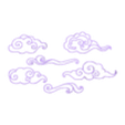 Nuages Separes.stl Cloud pattern/ Motif nuage