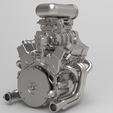 Chevy.SB.Supercharged.009.png Supercharged SBC Small Block Chevy V8 Engine 1/8 TO 1/25 SCALE