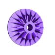Impeller101.stl STL file Turbofan Engine, for Business Aircraft, Cutaway・3D print design to download