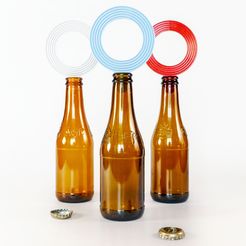 Trois Bouteille_Kermesse_Caps_studio klipsi_2020 (3 sur 7).jpg STL-Datei Kermesse Caps - Party games kostenlos・Design für 3D-Drucker zum herunterladen