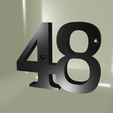 CV48.png House number, house numbered N°48