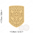 fighter's-shield-alttp~private_use_cults3d@otacutz-cm-inch-cookie.png Fighter's Shield Cookie Cutter - A Link To The Past