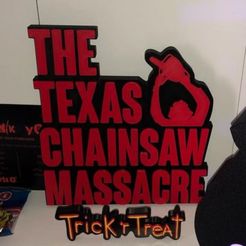 3D MULTICOLOR LOGO/SIGN - The Texas Chainsaw Massacre v2