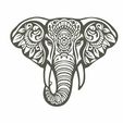 elephant.jpg elephant mandala wall art