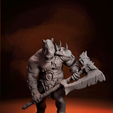 Front-Hacha.png RAINO WITH AXE -The Rhino warrior