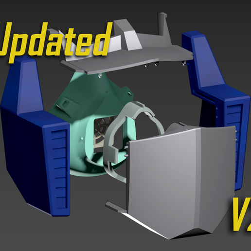 COVID-19 Mask Cap, Optimus Prime Edition 3D model