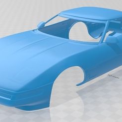foto 1.jpg Free STL file Chevrolet Corvette 1996 Printable Body Car・Template to download and 3D print