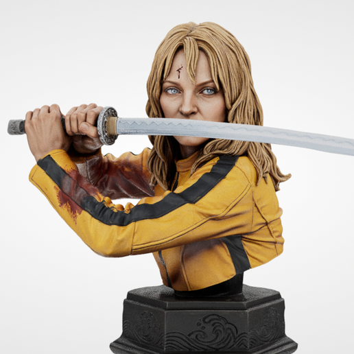 👤 Beatrix Kiddo – 100mm Kill Bill Bust・ OBJ File for 3D printing