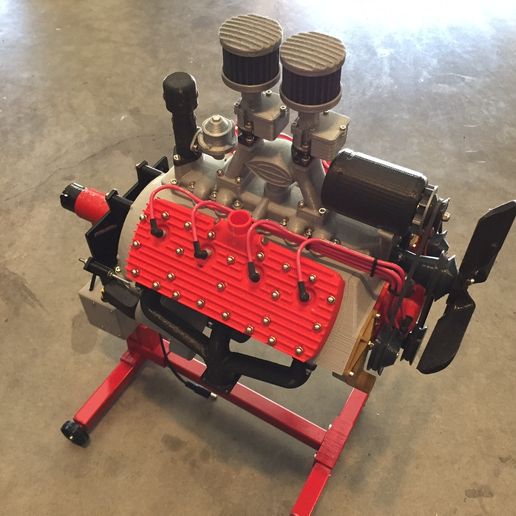 Ford Flat Head V8 Working Model Engine 3D model