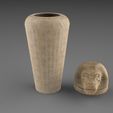 mono.912.jpg egyptian urn or canopic vases