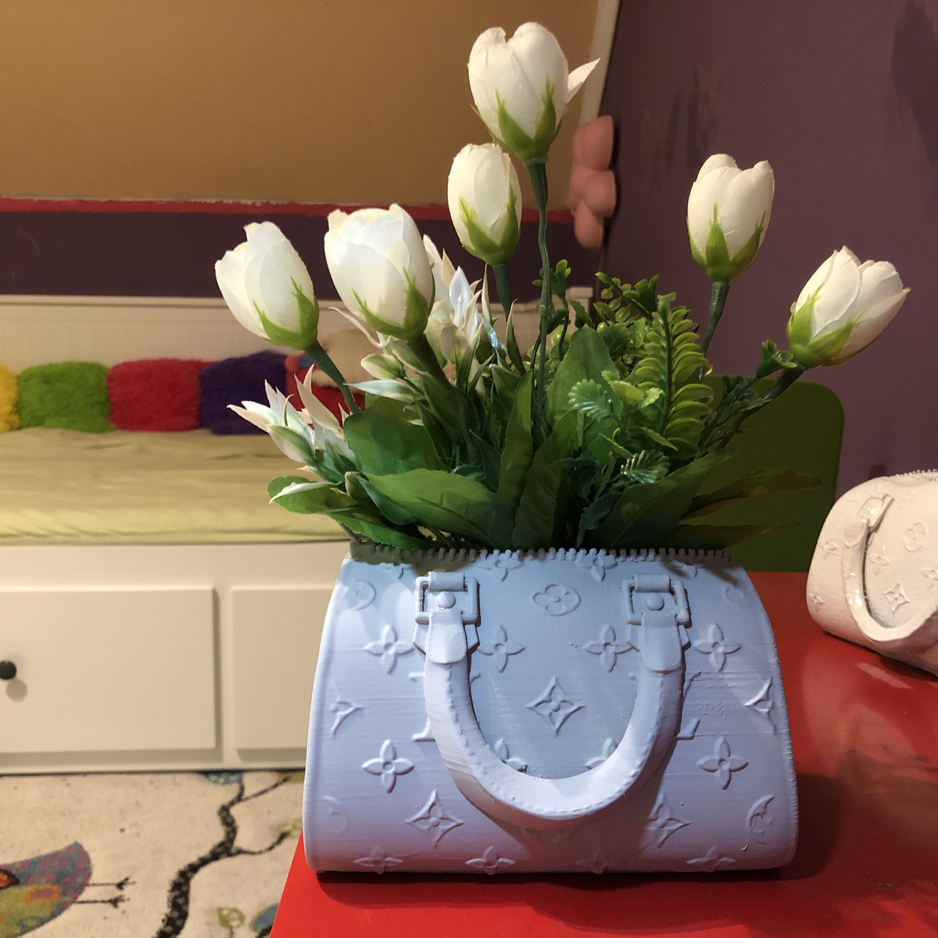 pære Glat flare Download free STL file Louis Vuitton Nano bag for Flowers • 3D printing  template ・ Cults