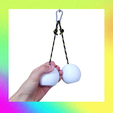 5.png hanging holds 7cm/2,7" balls - armlifting rock climbing OCR holds - file for 3D printing obstacle ninja warrior run ball