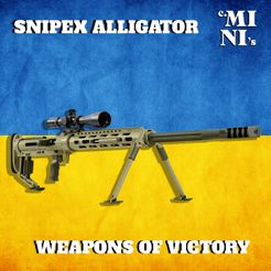 Snipex-Alligator.jpeg 3D file 3D MODEL Snipex Alligator・3D print design to download