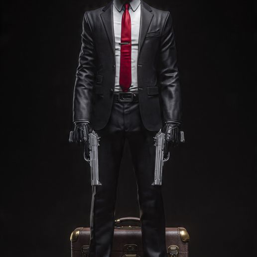 👾 hitman・Free STL File for 3D printing・Cults