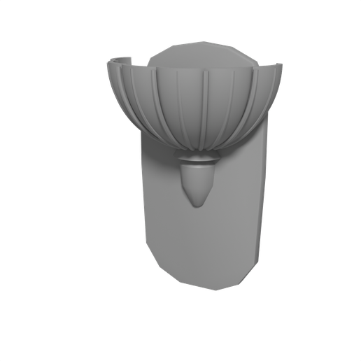 Ribbed Clamshell Wall Sconce - Art Deco Wall Light