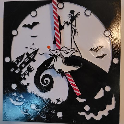 STL file Jack Skellington Clock・Model to download and 3D print・Cults