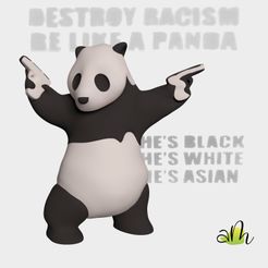 panda1.jpg Banksy - Destroy Racism (Be like a Panda)