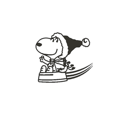 SnoopyChristmas.png Archivo STL Snoopy Christmas・Plan imprimible en 3D para descargar