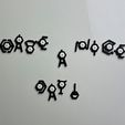 05_Unown_Pokemon_3D_print_have-a-nice-day.jpg Fichier 3D Alphabet Unown Low Poly Pokemon・Plan pour impression 3D à télécharger