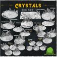 MMF-Сrystals-01.jpg Сrystals (Big Set) - Wargame Bases & Toppers 2.0