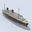 5.jpg SS LIBERTE ocean liner (1950 version) printable model - full hull and waterline