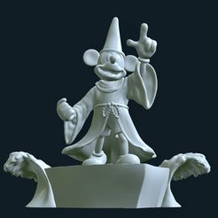 IMG_0245.jpeg Free 3D file Sorcerer Mickey・3D printable design to download