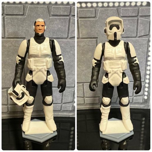 Figura Biker Scout - Série Star Wars Blister Vintage Black | Frete grátis