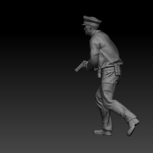 🚓 NYPD POLICE WITH GUN v2・ STL File for 3D printing・Cults