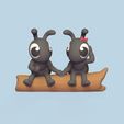 Cod208-Ants-in-Love-1.jpeg 3D file Ants in Love・3D printer model to download