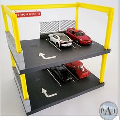 002.jpg 1/64 STACKABLE DISPLAY FOR HOT WHEELS, MATCHBOX ETC. - THE PARKING