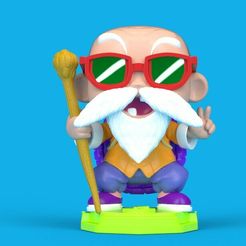 Roshi6.jpg Fichier 3D Muten Roshi (Mutenroy, Tortue Gobelin) Kawatoy・Modèle imprimable en 3D à télécharger