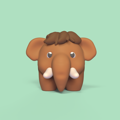 BabyMammoth2.jpg Download file Baby Mammoth • 3D printer design, Usagipan3DStudios