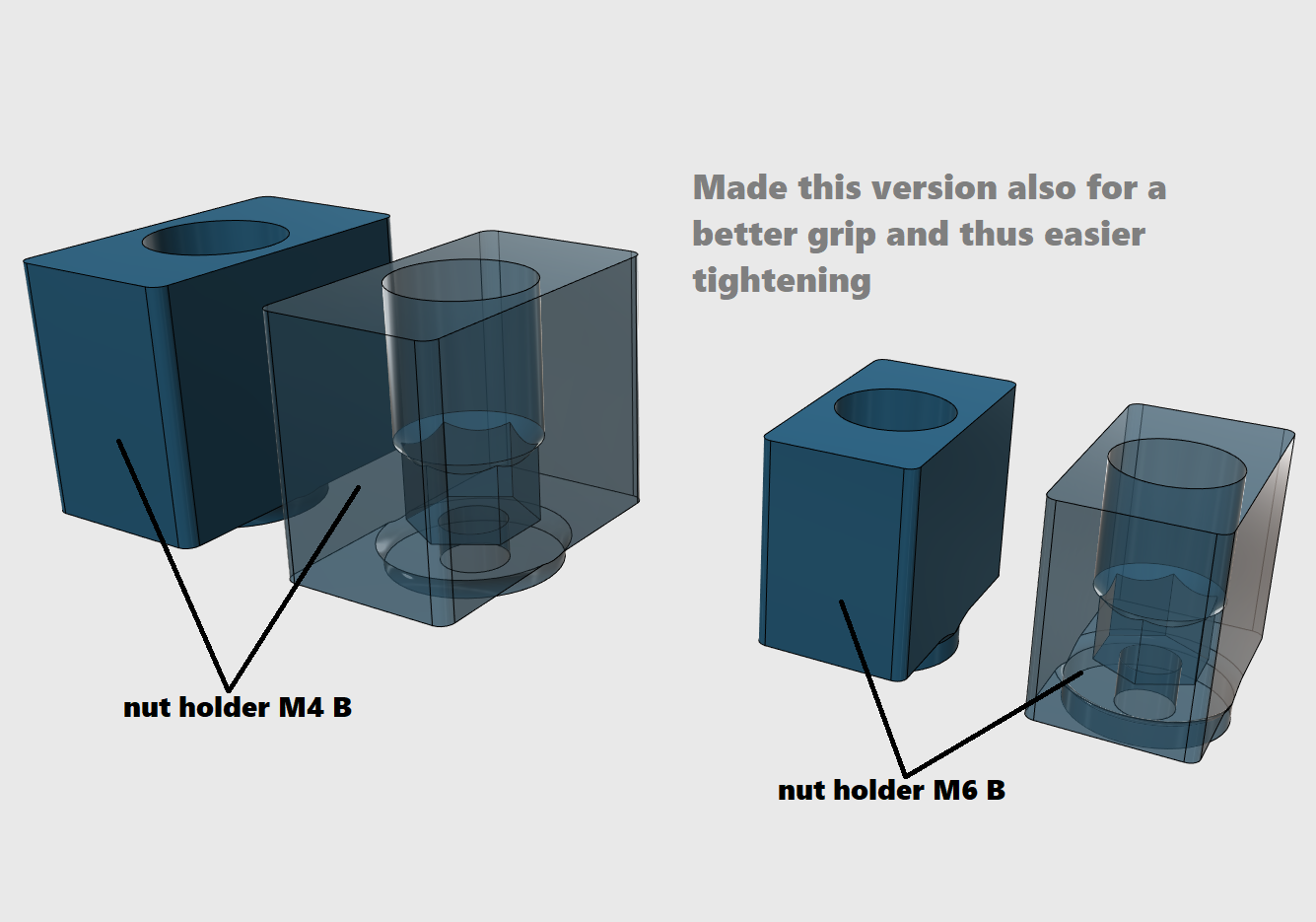 nut holder B.png Télécharger fichier Bras universel • Modèle imprimable en 3D, Job
