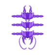 head + mid body + tail.stl STL file ARTICULATED GIANT CENTIPEDE・3D printable model to download