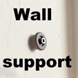 wall_pots_3d_stl_free_support2.png Pack Wall Mounted Pots with Ant-drip system (with Support Free) / Wall mounted