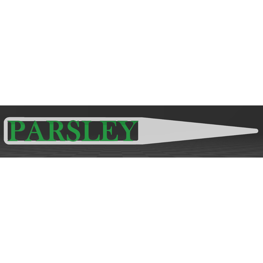 Parsley Plant Marker – 3D Printable