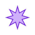 star-8.stl star with 8 arms (Ishtar's star)
