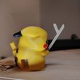 Pikachu5.jpg STL file Tea bag holder, Fisher Pikachu (male)・3D print design to download