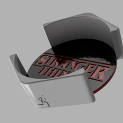 rendu2_StrangerThings_Set.png Archivo STL gratis Juego de posavasos StrangerThings・Modelo imprimible en 3D para descargar