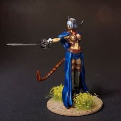 Modèle d'impression 3D du combattant Tiefling Duelliste Normal et Topless
