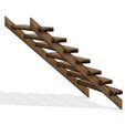 2.jpg STAIRS Wood 3D Building FENCE Shack LOPOLY MEDIEVAL CASTLE HOME HOUSE Building Shack LOW POLY STAIR STAIRS 3D MODEL