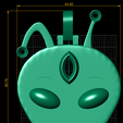 size.png Alian Pendant 3d printable Model