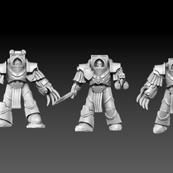 1.png STL file Siege-pattern armor space warriors - Modular kit - PRESUPPORTED- 30+ stls・Template to download and 3D print